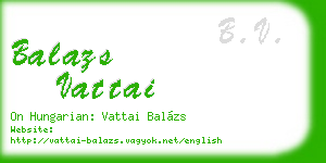 balazs vattai business card